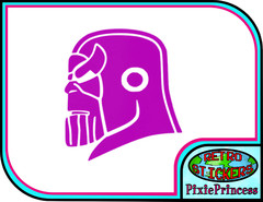 Thanos Marvel Avengers C Vinyl Sticker Laptop Car Truck Wall Poster Window Movie