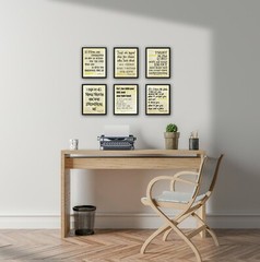 Spiritual Room Decor – Bible Verses Wall Art Prints – 6 (8×10) Christian Gifts