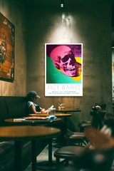 «Skulls» Crâne – Andy Warhol, nature morte vanitas série – 1976 Poster