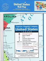 2x Wall Map Of The United States USA Road Travel Maps City Name US Poster 28×40″
