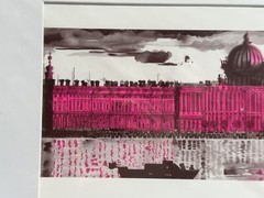 Louis Vuitton X Ruben Toledo Authentic Saint Petersburg Framed Post Art 11 X 9