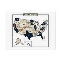 United States Map | US State Labeled Map