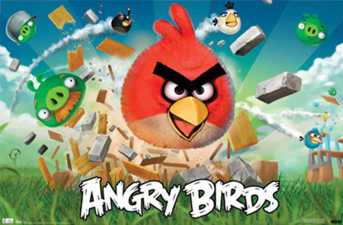 Poster 22 x 34 Gaming Angry Bird, Kingdom Hearts, Minecraft and More. You Pick!