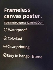 Nike Shoe / Frameless Canvas Poster – wall decor – 8x12in (set of 6)