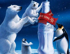 Coca Cola Bears Vintage Advertisements 8.5×11 Glossy Photo Print