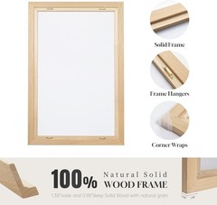 Contemporary 24×36″ Framed Neutral Abstract Art – Perfect for Stylish Interiors