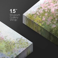 12″x18″ Claude Monet Canvas Wall Art Framed Art Print – Lilacs in the Sun
