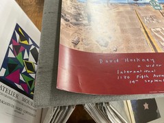 DAVID HOCKNEY Pearblossom Highway 32.25″ x 36.5″ Poster 1986 Pop Art Multicolor