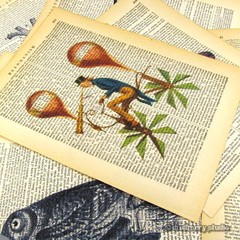 Atlas Art Print on Vintage Book Page Office Home Decor Greek Mythology Titan