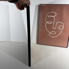 Pair of Mid Century Modern Style Minimalist Abstract Art Prints Wall Hangings