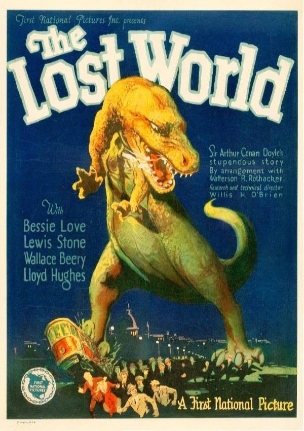 The Lost World 1925 27″x40″ One Sheet Size Poster Movie Dinosaurs Jurassic Park