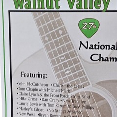 1998 Walnut Valley Festival Poster National Flat Picking Championships