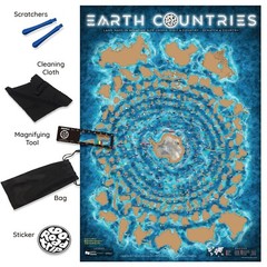 World Scratch Map – Earth Countries