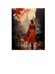 16×20 City Street Cityscape Canvas Print Wall Art