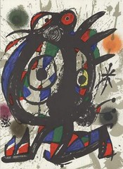 JOAN MIRO Litografia original I 13″ x 10″ Lithograph 1975 Surrealism Multicolor