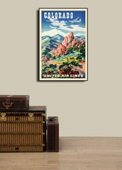 1950s Colorado Garden of the Gods Vintage Style Travel Poster – 20×30