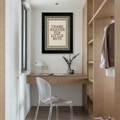 Black Framed Thank Heaven for Little Boys Wall Art 12×16 inch Boy Quotes Post…