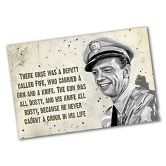 Once Was A Deputy Named Fife Mayberry Sheriff’s Office 24×36 or 11×17 In Poster