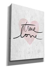 Epic Graffiti «True Love» by Linda Woods, Giclee Canvas Wall Art