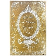 Oliver Gal YOU ARE THE FAIREST Gold Wall Art 16”X24” Stretched Canvas Signed NOS