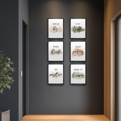 Framed Inspirational Wall Art for Office, Neutral Motivational Quotes Office …