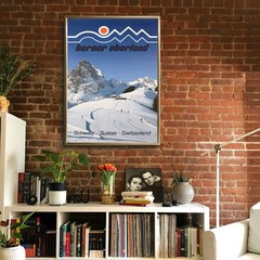 Switzerland – Berner Oberland – 1987 Retro Travel Poster