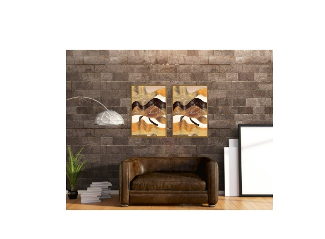 Chic Home Regis 2 Piece Set Framed Wrapped Canvas Wall Art