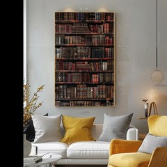 Vintage Leather Book Collection Poster No Fram Antique Library Poster No Frame