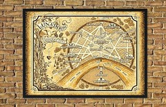 Lunathion City Map | Crescent City Fan Art Print | Sarah J. Maas Inspired Art