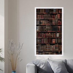 Vintage Leather Book Collection Poster No Fram Antique Library Poster No Frame