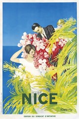 NICE FRANCE VINTAGE STYLE PRINT/POSTER QUALITY PHOTO PAPER/CANVAS T253