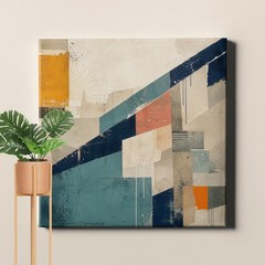 Color block collage Art Print geometric abstract modern design