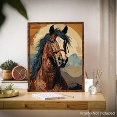 Horse Poster Art for Bedroom Horse Prints Wall Decor 11×14 Inches (Unframed)