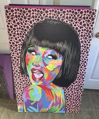 Cardi B Rapper – Modern Canvas Art Print 32”x48″