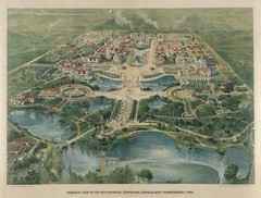 Pan American Exposition 1901 Birdseye View Map – Buffalo, NY Vintage Art Print