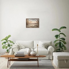 Vintage Wall Art, Farmhouse Wall Decor Fall Pond Wall Painting Canvas Prints …
