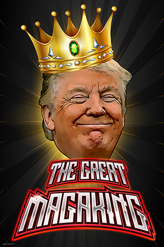 President of the United States Donald Trump The Great MAGA King Patriotic Poster