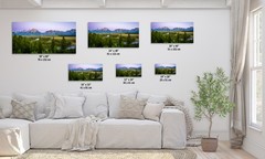Grand Teton Rustic Wall Art Country Décor, Wyoming Mountain Landscape