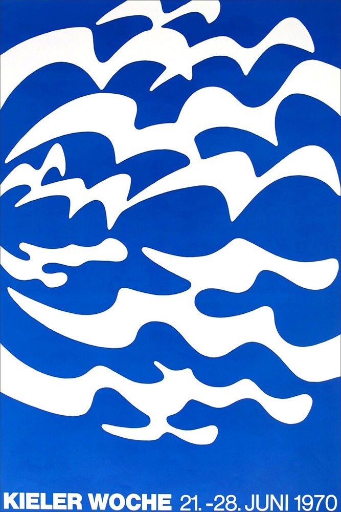 Sailing Week Kiel Germany 1970 Vintage Wall Art Home Decor – POSTER 20×30