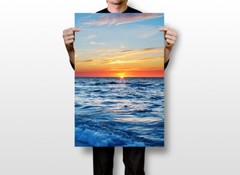 Beautiful Sunset Landscape Sea Sky Print Wall Art Home Decor – POSTER 20×30