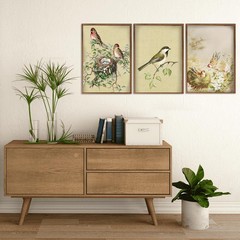 Birds Pictures Wall Decor(12”X16”) Spring Hummingbird Canvas Wall Art Framed …