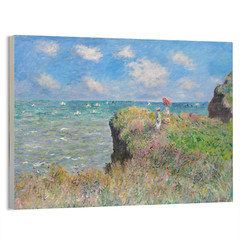 1882 Cliff Walk at Pourville Claude Monet Poster or Canvas Wall Art Home Decor