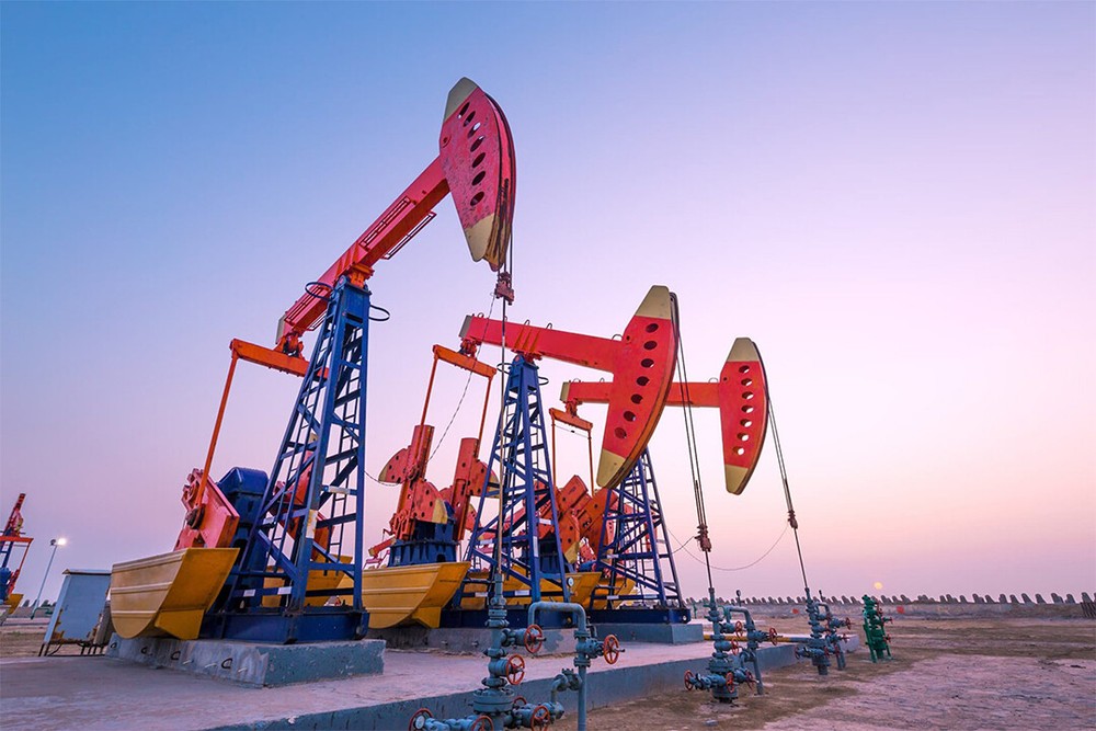 Pumping Unit Oil Rigs Pumps Modern Times Art Wall – POSTER 20×30