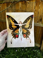 Fairy Wall Art Print Of A Painting Art Butterfly Decor 8×10 Selkie Nymph Fairies