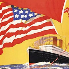 Baltic-America Line Liepaja-New York Retro Travel Poster