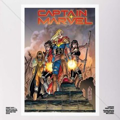 Captain Marvel Poster Canvas Avengers Marvel Comic Book Art Print #580