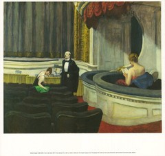 EDWARD HOPPER Two on the Aisle 16.75″ x 17.75″ Offset Lithograph 2010 Realism