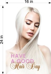 Hair Salon 24 Photo-Realistic Paper Poster Beauty Sign Non-Laminate Cut Vertical