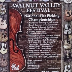 Walnut Valley Festival 2007 Poster Guitar Flat Picking Championships Winfield KS