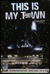 DODGERS Baseball STAR WARS Theme Poster Commemorates THE EMPIRE STRIKE BACK 2010